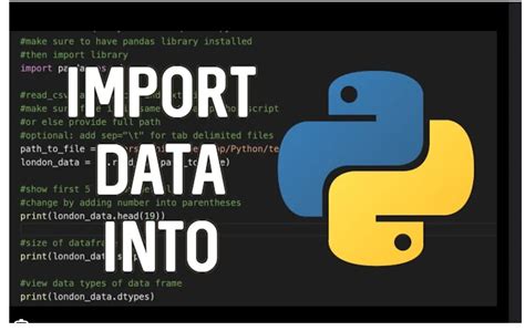 Image result for Coding in Python Importing Data