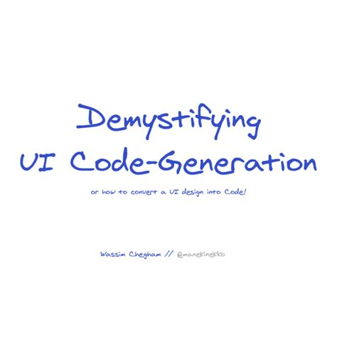 Image result for UI for Code Generation