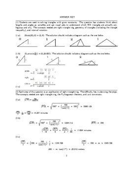 Image result for Geometry Trig Word Problems Worksheet Answers PDF