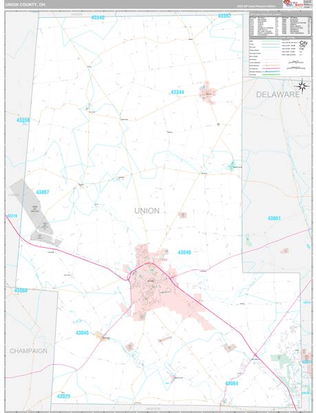 Image result for Union County Ohio Zip Code Map