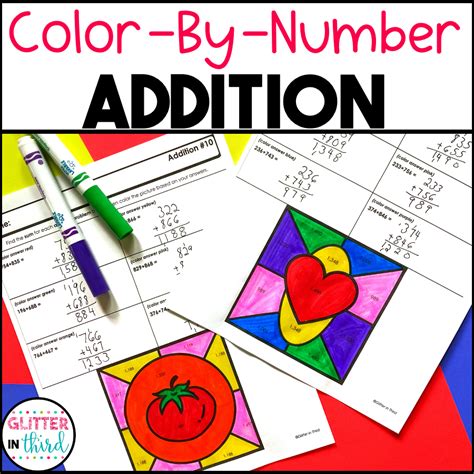 Image result for Color by Number Math Worksheets 3rd Grade