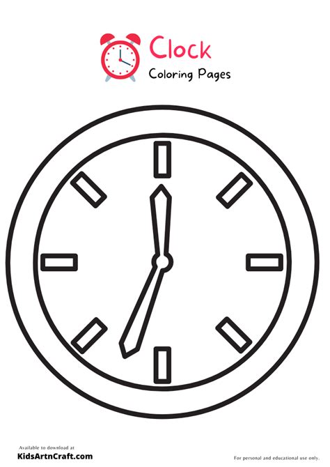 Image result for Midnight Clock Coloring Pages