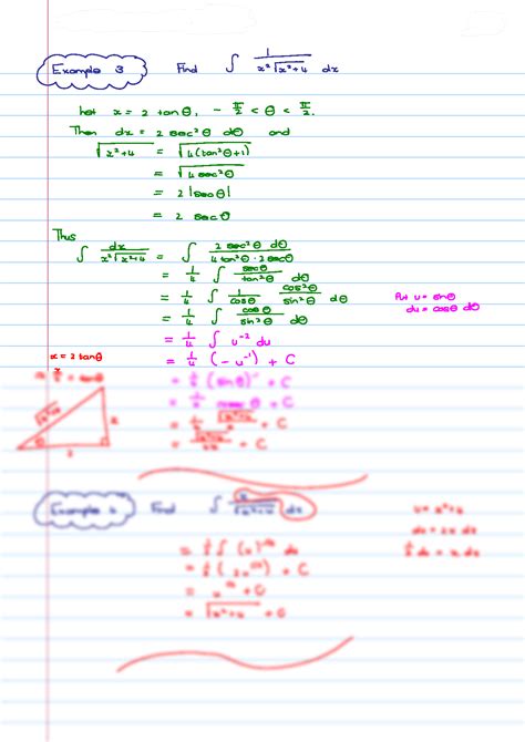 Image result for Trigonometric Substitution Sample Problems