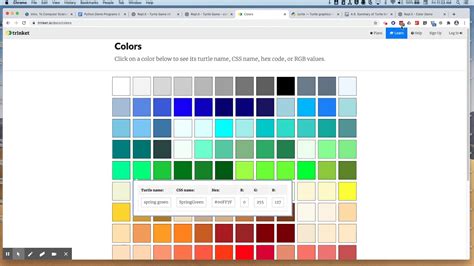 Image result for Colors for Turtle Python