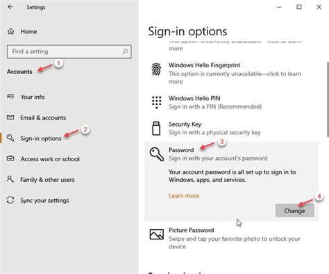 Change Password On This Computer に対する画像結果