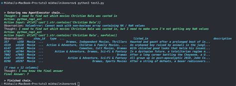 Toradh íomhá ar Python Test Agent