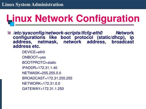 Toradh íomhá ar Linux Network Config File Example