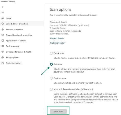 Image result for Run Full Scan
