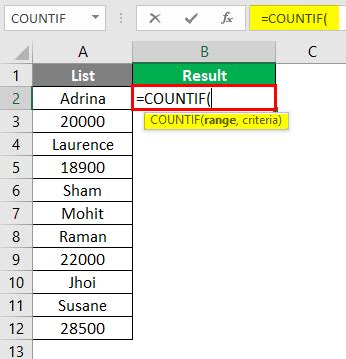 نتيجة الصورة لـ How to Count Text in Excel