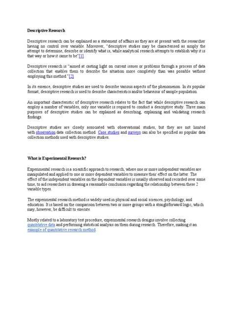 Image result for Descriptive Research Problem