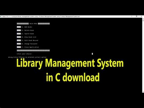 Image result for Library Management System Project Full Programing C