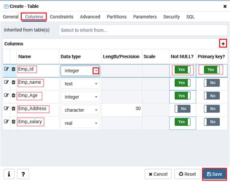 Image result for PostgreSQL Create Table for Students List