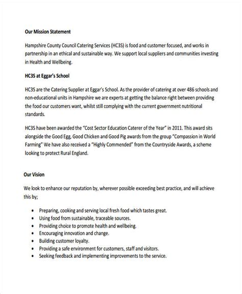 Image result for Food Mission Statement Examples