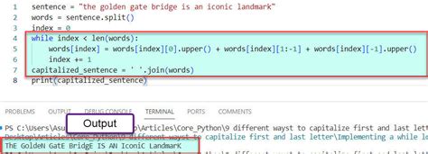 Function to Capitalize String in Python に対する画像結果