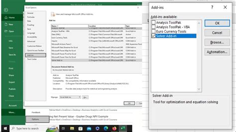 Toradh íomhá ar How to Add Solver in Excel