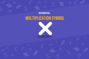 Math Symbol for Multiplication に対する画像結果