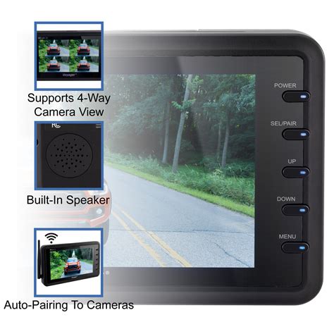 Toradh íomhá ar Wireless Backup Camera Monitor Only
