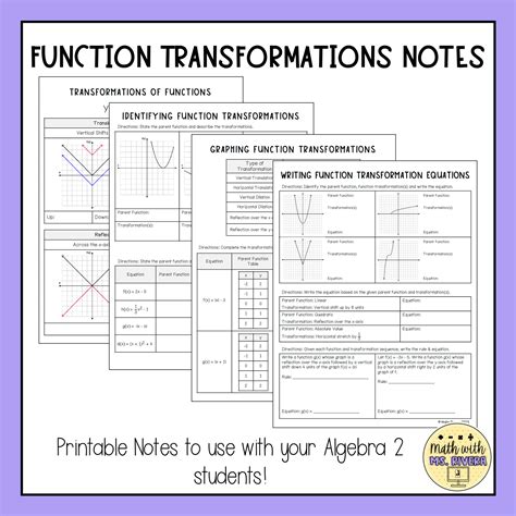 Toradh íomhá ar Transformations Math Equations