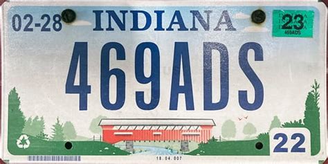 Image result for Indiana License Plate Sample
