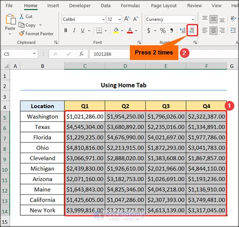 Toradh íomhá ar Comma Style Excel