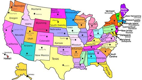 Us Map With States Labeled Printable - Printable US Maps