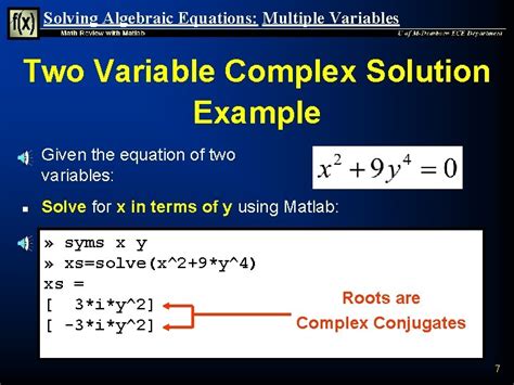 Image result for MATLAB Solve Algebraic Equation with No Numbers