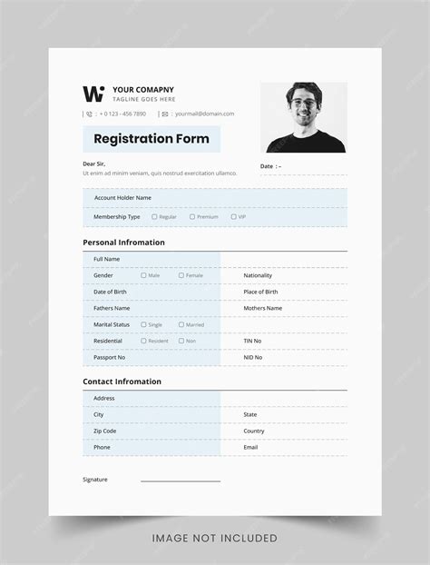 Registration Form Sample Layout Web Design に対する画像結果