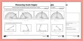 Image result for Protractor Example of Acute Angle