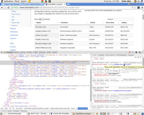 Image result for HtmlTable Sort Arrows