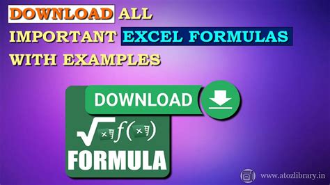 Toradh íomhá ar Overview of All Excel Formulas