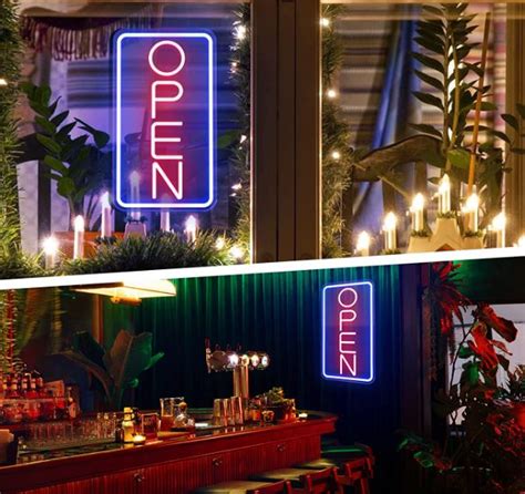 LED White Bulb Open Sign に対する画像結果