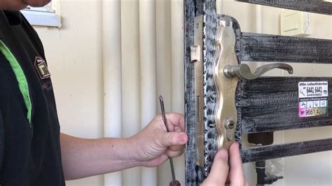 How to replace main gate lock. - YouTube