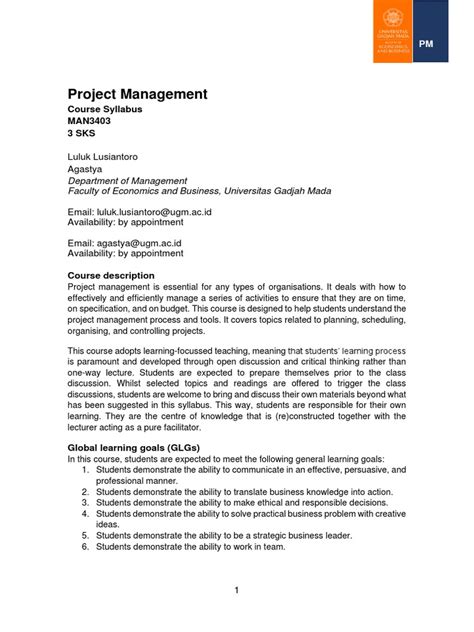 Image result for Project Management Course Materials