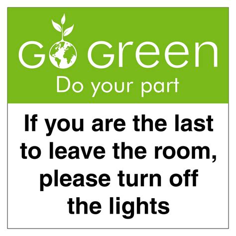 Image result for Sign Template for Restroom Turn Off Light