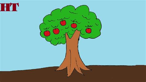 Image result for Tree Drawing with Apple's to Write On It