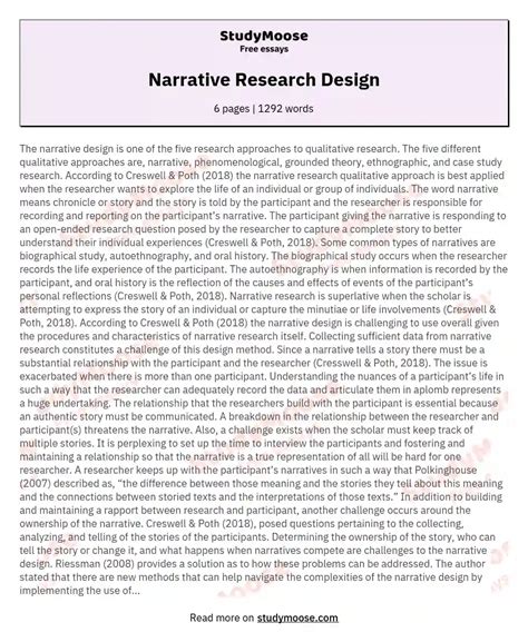 Image result for Descriptive Narrative Research Design