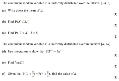 Image result for Uniform Distribution Function CDF Questions