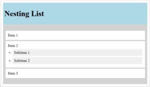Image result for Nested Child Selector CSS