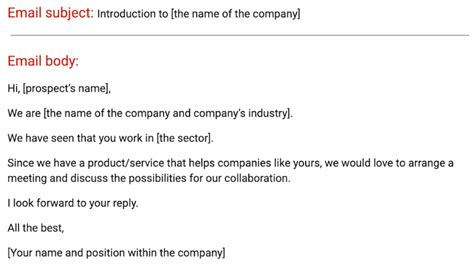 Image result for Sales Introduction Email Example