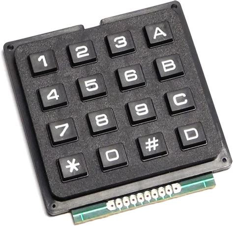 Toradh íomhá ar Clavier 4x4 Arduino