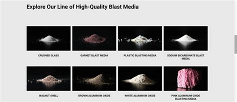Image result for Types of Blasting Media