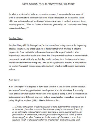 Image result for Action Research Methodology Example