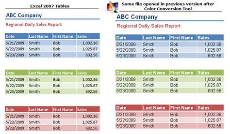 Image result for Excel Table Template Color