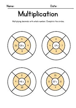 Math Decimal XS Whole Number Math Work Sheet に対する画像結果
