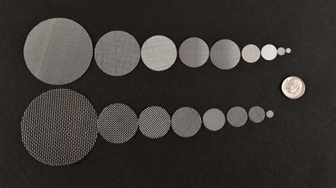 Screen Mesh Sizes に対する画像結果