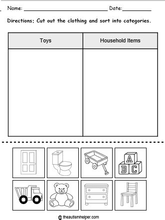 Image result for Categorizing Worksheets