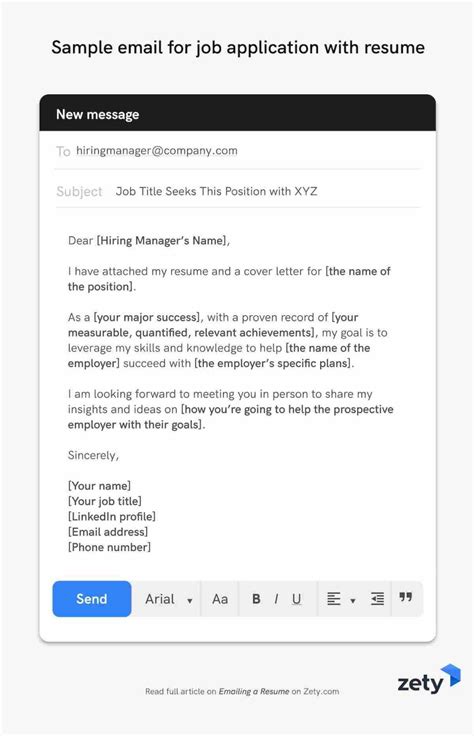 How to Write Email for Job に対する画像結果