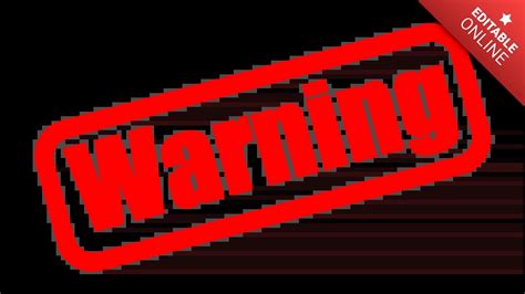 Image result for Warning for Edit