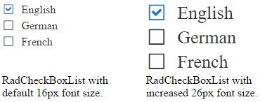 Toradh íomhá ar CheckBoxList Design
