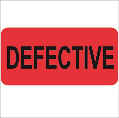 Image result for Standard Defect Stickers